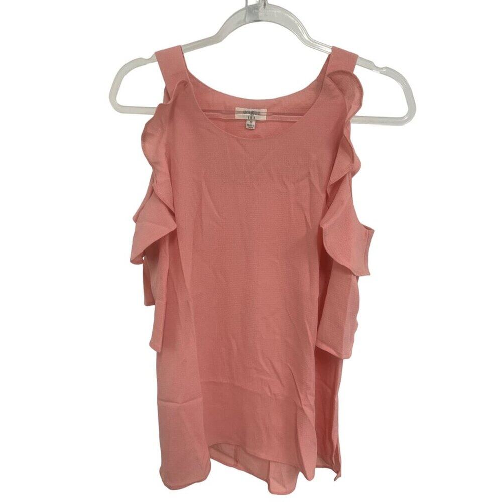 Umgee Pink Ruffle Blouse